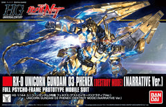 Bandai 1:144 HGUC #213 Unicorn Gundam 03 Phenex Destroy Mode (BAS2436430) Heartland Hobby