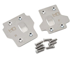 Hot Racing Arrma 6S Stainless Steel Front/Rear Skid Plate Set (AON331M08) Amain Hobbies