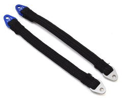 Hot Racing 115mm Suspension Travel Limit Straps (2) (Blue/Silver) HRASLS115T1806 Hot Racing