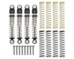 Hot Racing Axial SCX24 Aluminum Threaded Long Travel Shocks (4) (HRASXTF428LT) Hot Racing
