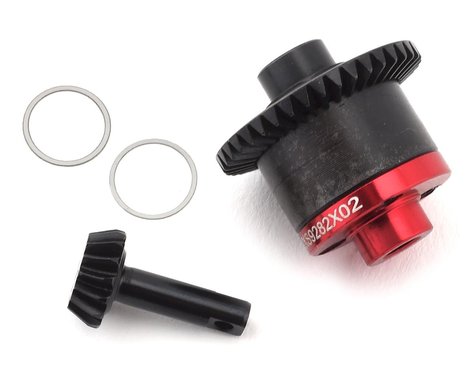 Hot Racing 1/16 Traxxas Steel Helical Spiral Gear Set w/Aluminum Cover Plate (HRVXS9282X02) Hot Racing