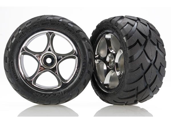 Traxxas Tires & Wheels, Assembled (2478R) TRAXXAS