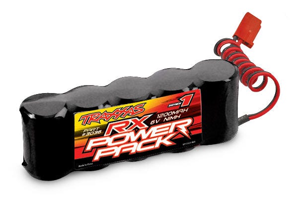 Traxxas Battery, RX Power Pack (5-cell flat style, NiMH, 1200mAh) (3036) TRAXXAS