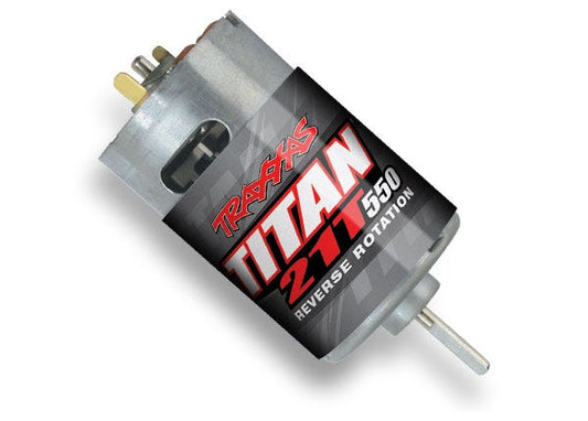 Traxxas Motor, Titan® 550, Reverse Rotation (21-turns/ 14 volts) (1) (3975R)