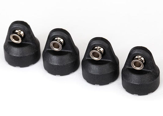 Traxxas Shock Caps (black) (4) (assembled with hollow balls) (8361)
