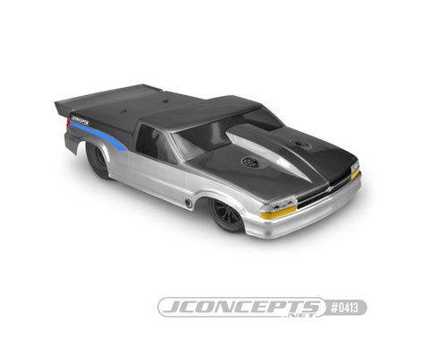 JConcepts 2002 Chevy S10 Drag Truck Street Eliminator Drag Racing Body (Clear) (JCO0413) Amain Hobbies