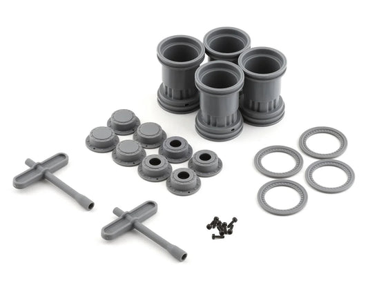 JConcepts Tribute 1/24th Mini Monster Truck Wheels (Grey) (4) (JCO3442G) Amain Hobbies