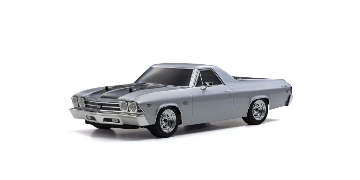 Kyosho: Fazer Mk2 FZ02 1969 Chevy El Camino SS 396, Type 2 Cortez Silver, 1/10 Electric 4WD (KYO34419T2) Kyosho America