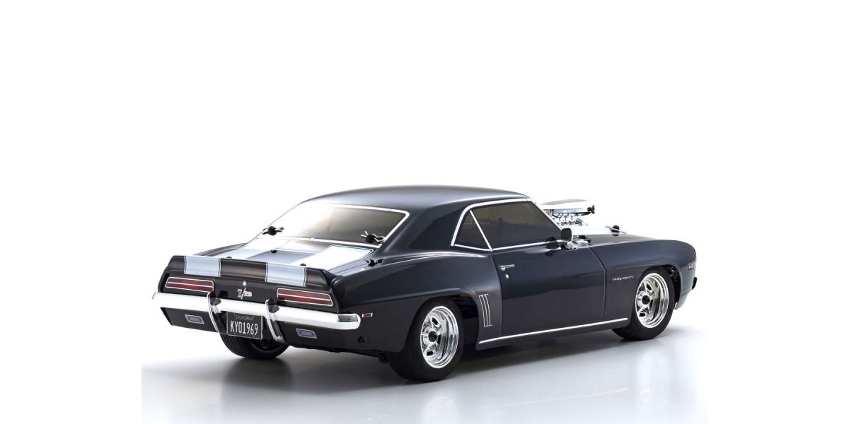 Kyosho Fazer Mk2 1969 Chevy Camaro Z/28 RS Supercharged VE, Tuxedo Black, 1/10 Electric 4WD Touring Car (KYO34493T1) Kyosho America