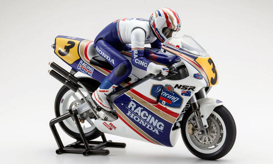 Kyosho 1/8 EP Honda NSR500 1991 Motorcycle Kit, Hanging on Racer (KYO34932B) HRP