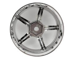 MST GT Wheel Set (Chrome/Chrome) (4) (Offset Changeable) 102099S Amain Hobbies