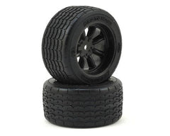 PROTOform Vintage Racing Pre-Mounted Rear Tire (2) (31mm) (Black) (PRM1013918) Amain Hobbies