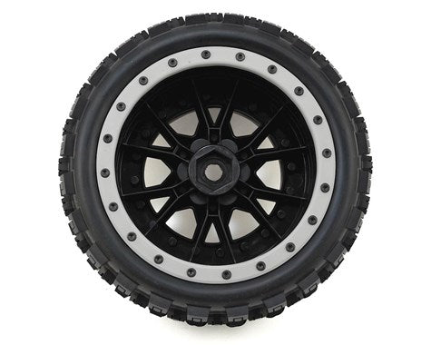 Pro-Line X-Maxx Badlands MX43 Pro-Loc Pre-Mounted All Terrain Tires (MX43) (PRO1013113) Horizon Hobby