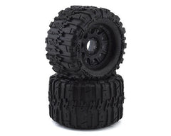 Pro-Line Trencher HP Belted 3.8" Pre-Mounted Truck Tires (2) (Black) (M2) w/Raid Wheels (PRO1015510) Horizon Hobby
