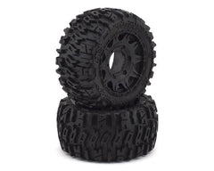 Pro-Line Trencher Low Profile 2.8" Tires w/Raid Rear Wheels (2) (Black) (M2) (PRO1015910) Horizon Hobby