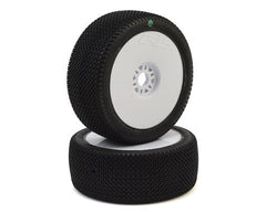 Pro-Line Slide Lock Pre-Mounted 1/8 Buggy Tires (White) (2) (M3) (PRO906432) Horizon Hobby