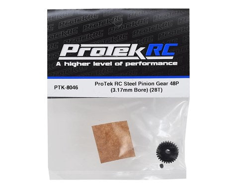 ProTek RC Lightweight Steel 48P Pinion Gear (3.17mm Bore) (28T) (PTK-8046) Amain Hobbies