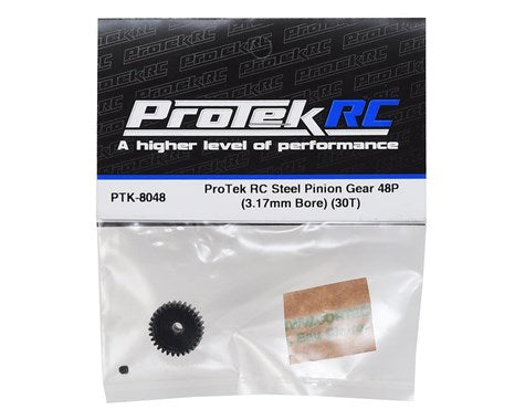 ProTek RC Lightweight Steel 48P Pinion Gear (3.17mm Bore) (30T) (PTK-8048) Amain Hobbies