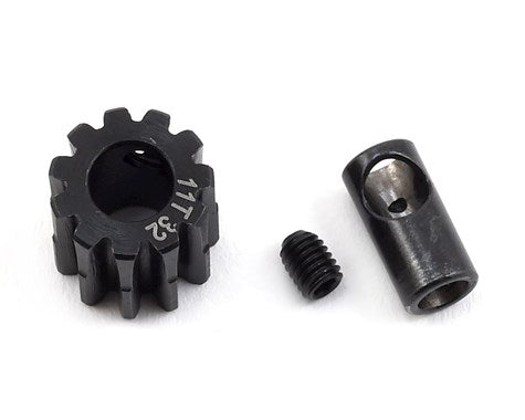 ProTek RC Steel 32P Pinion Gear w/3.17mm Reducer Sleeve (Mod .8) (5mm Bore) (11T) (PTK-8054) Amain Hobbies