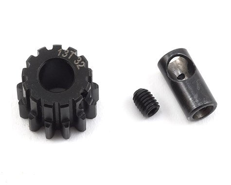 ProTek RC Steel 32P Pinion Gear w/3.17mm Reducer Sleeve (Mod .8) (5mm Bore) (13T) (PTK-8056) Amain Hobbies