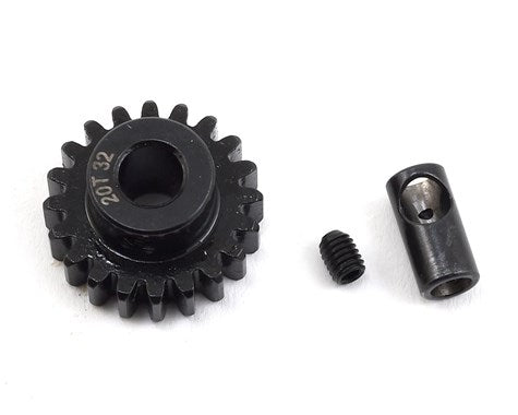 ProTek RC Steel 32P Pinion Gear w/3.17mm Reducer Sleeve (Mod .8) (5mm Bore) (20T) (PTK-8063) Amain Hobbies