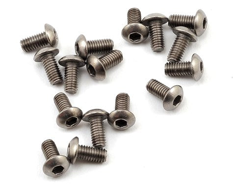 ProTek RC FPV Racer 3x6mm Button Head Titanium Motor Screw Set (16) (PTK-T-5082) Amain Hobbies