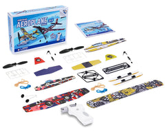 PlaySTEM Airplane Science Rubber Band Powered 3-in-1 Airplane Set (PYSXP04203) Amain Hobbies