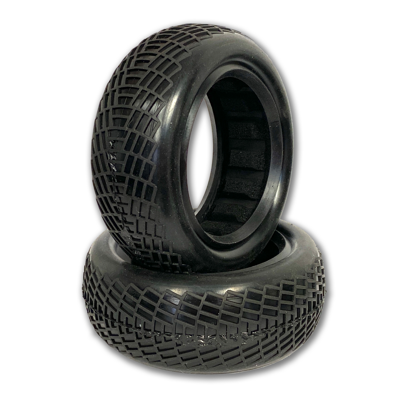 Raw Speed Radar - 2WD Front Buggy Tires w/Inserts 2.2" (1 pr) (yellow) 100103SB Raw Speed