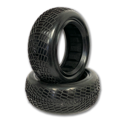 Raw Speed Radar - 2WD Front Buggy Tires w/Inserts 2.2" (1 pr) (yellow) 100103SB Raw Speed