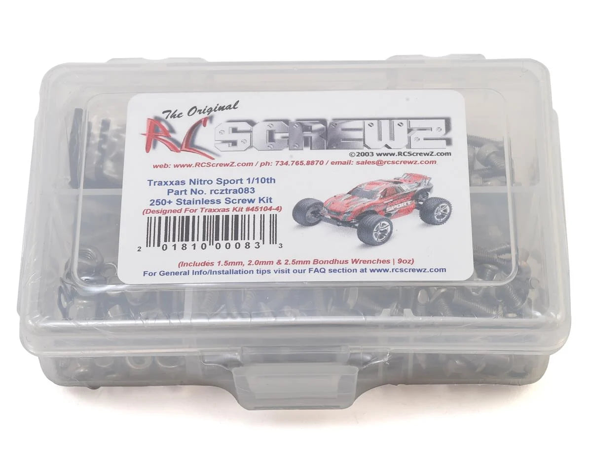 RC Screwz Traxxas Nitro Sport Stainless Steel Screw Kit (RCATRA083) Amain Hobbies