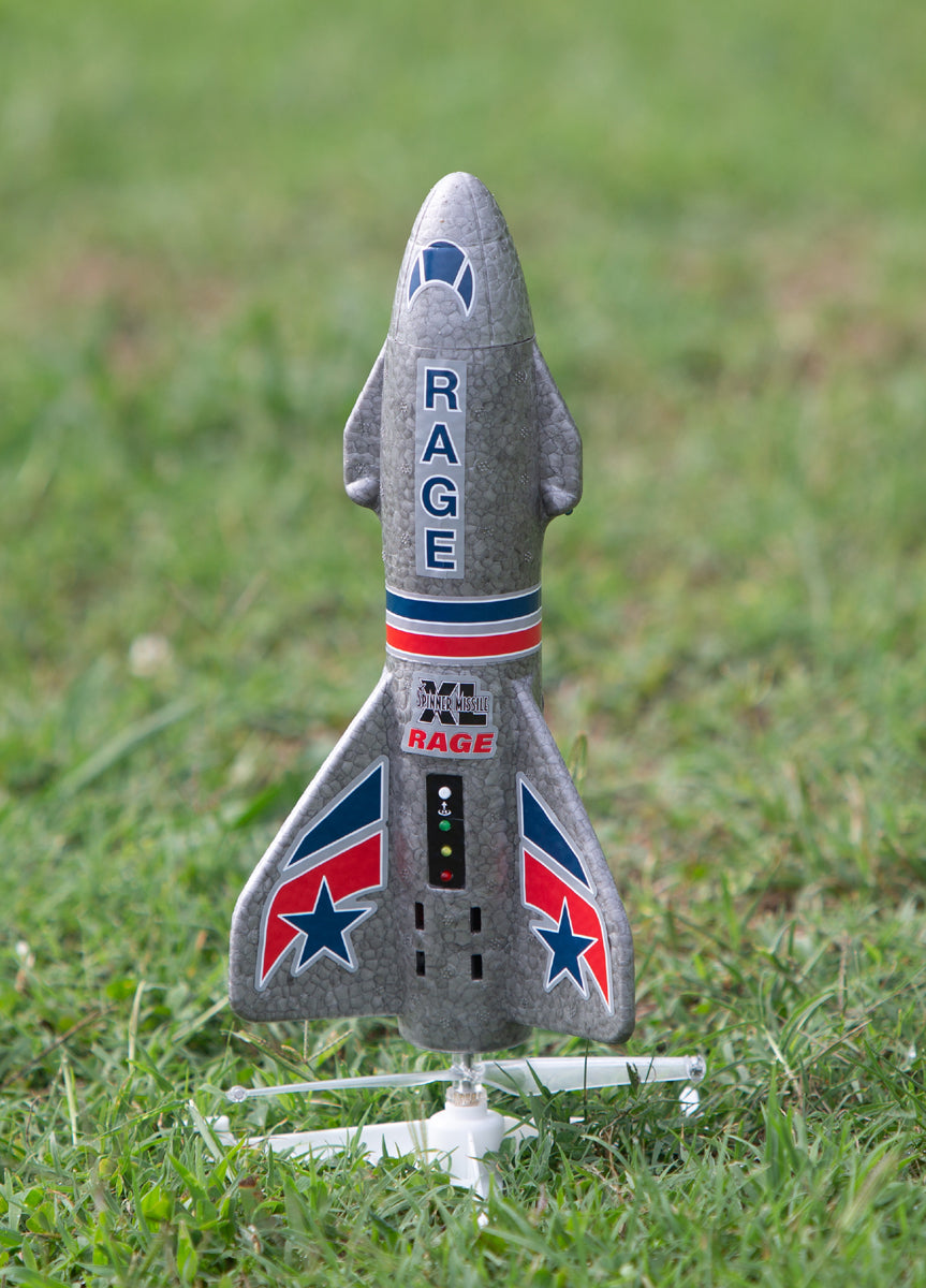 RAGE RC Spinner Missile XL Electric Free-Flight Rocket with Parachute & LEDs (RGR4150) HRP