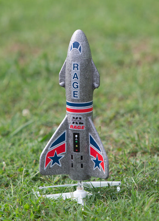 RAGE RC Spinner Missile XL Electric Free-Flight Rocket with Parachute & LEDs (RGR4150) HRP