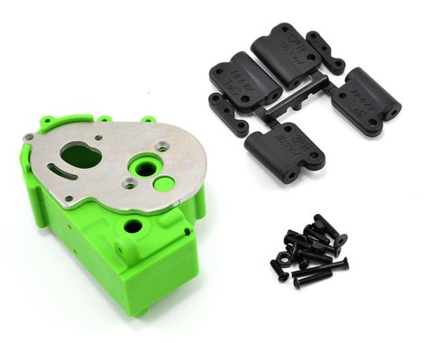 RPM Hybrid Gearbox Housing & Rear Mount Kit (Green) (RPM73614) Amain Hobbies