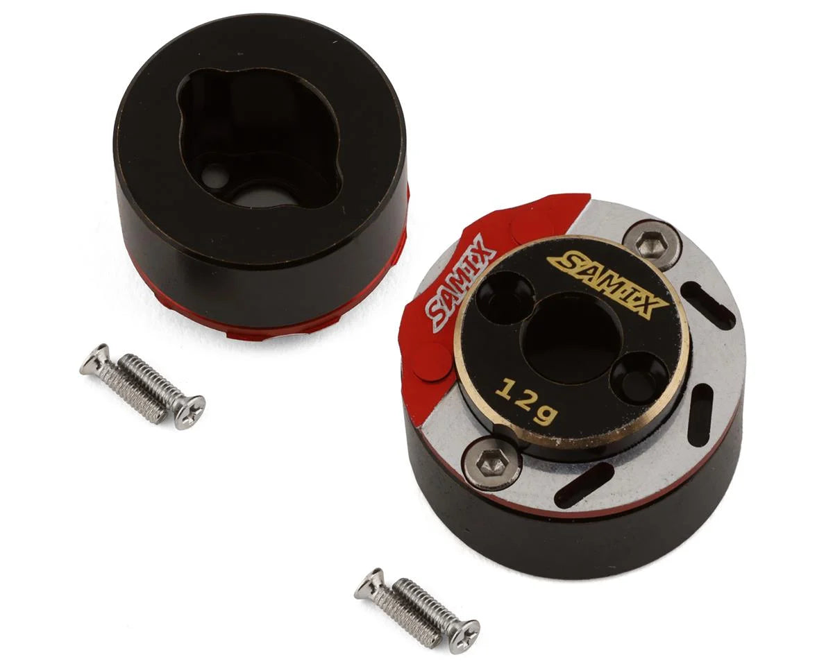 Samix SCX24 Brass Rear Brake Adapter Set w/Brake Rotor (SAMSCX24-4415FS) Amain Hobbies