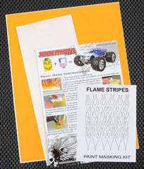 XXX Main Racing Flame Stripes Paint Mask (M040L) HRP