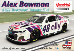 Salvino's JR Models 1/24 Hendrick Motorsports Alex Bowman 2022 Camaro Plastic Model Car Kit (SJMHMC2022ABP) HRP