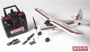 RAGE RC Super Cub MX4 Micro EP 4-Channel RTF Airplane with PASS System (RGRA1114) HRP