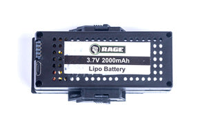 Rage RC 3.7V 1S 2000mAh Lipo Battery w/Case; Stinger 2.0 (RGR4412) HRP