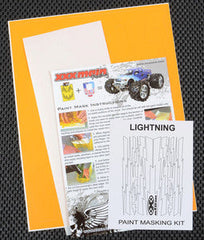 XXX Main Racing Lightning Bolts Paint Mask (XXXM010L) HRP