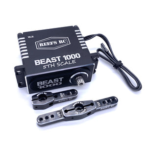 Reefs Beast 1000 1/5th Scale High Torque, High Speed Brushless Servo w/ Aluminum Horns Reef's RC