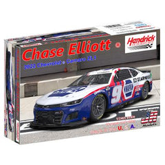Salvino's JR Models 1/24 Hendrick Motorsports Chase Elliott 2022 Camaro - Patriotic Plastic Model Car Kit (SJMHMC2022CEC) HRP
