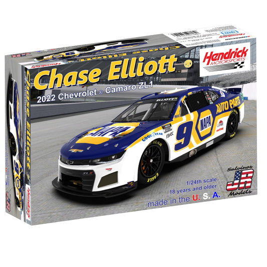 Salvino's JR Models 1/24 Hendrick Motorsports Chase Elliot 2022 Camaro Plastic Model Car Kit (SJMHMC2022CEP) HRP
