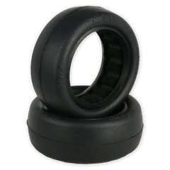 Raw Speed Slick - 2WD Front Buggy Tires w/Inserts 2.2" (1 pr) Yellow/Yellow Soft Long Wear 161102SLB Raw Speed