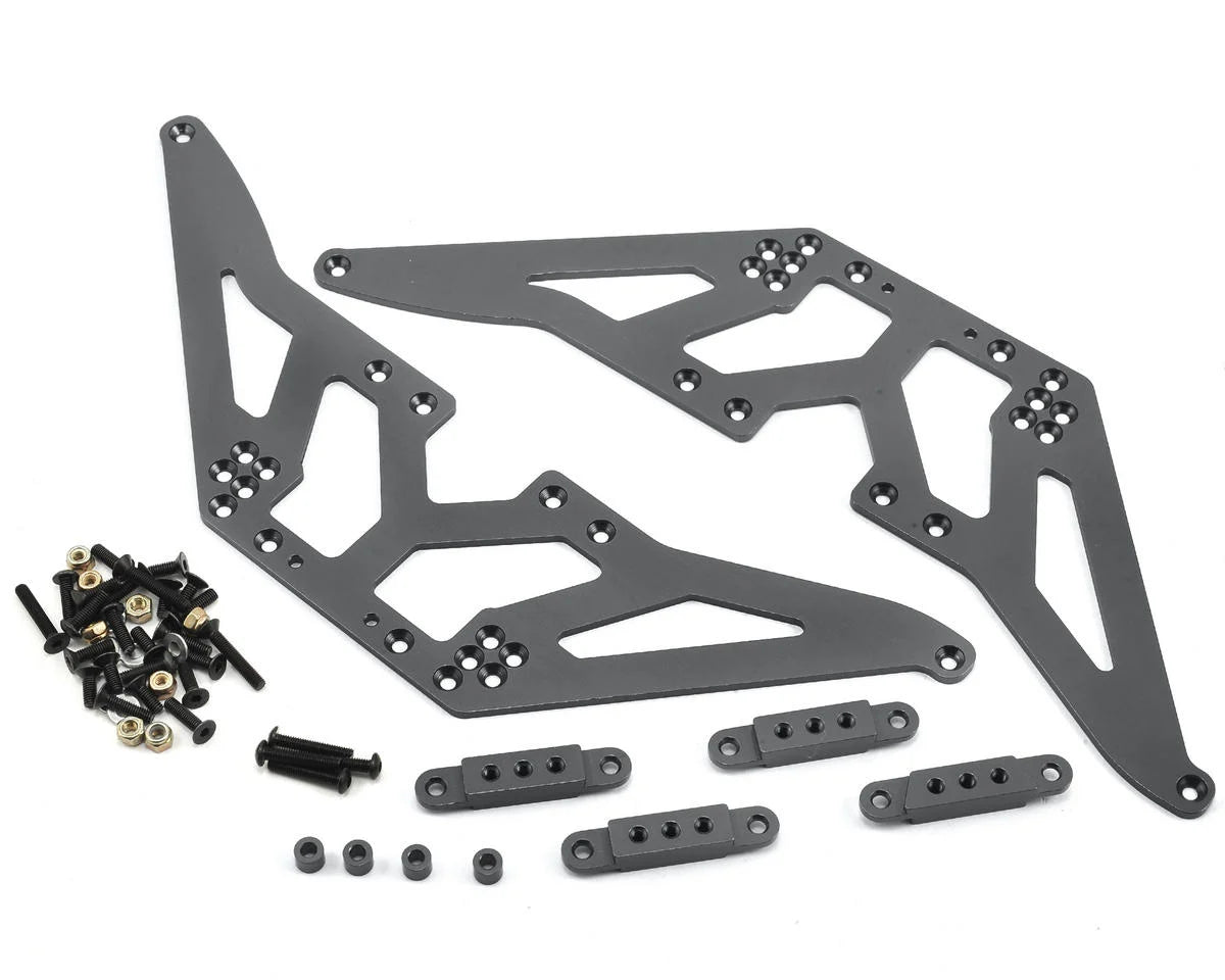 STRC Racing Concepts SCX10 Aluminum Chassis Lift Kit (Gun Metal) w/Shock Mounts & Hardware (SPTSTA30502LGM) Amain Hobbies