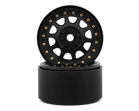SSD RC 2.2 D Hole Beadlock Wheels (Black) (2) (SSD00156) Amain Hobbies