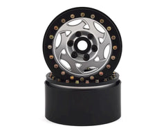 SSD RC 1.9” Champion Beadlock Wheels (Silver/Black) (SSD00246) Amain Hobbies