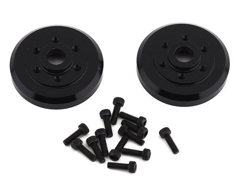 SSD RC Brass Wheel Hubs (Black) (2) (SSD00279) Amain Hobbies
