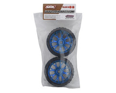 SRC Terrain Crusher Belted Tire (Blue)- E Revo 2 C1002BC Sweep Racing