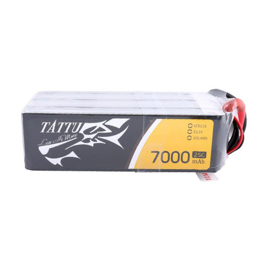 Tattu 25C 22.2V 6S 7000mAh Lipo Battery Pack with XT60 Plug Friendly Hobbies