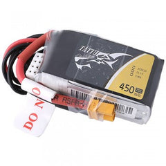 Tattu 11.1V 75C 3S 450mAh Lipo Battery Pack with XT30 Plug GensTattu